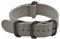ArtStyle Uhrenarmband mit ballistischem Nylon-Armband und hochwertiger schwarzer Schnalle (matte Schnalle), 18 mm