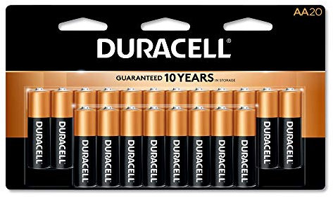 Duracell CopperTop Alkaline Batteries with Duralock Power Preserve Technology AA 20/Pk (DURMN1500B20Z)