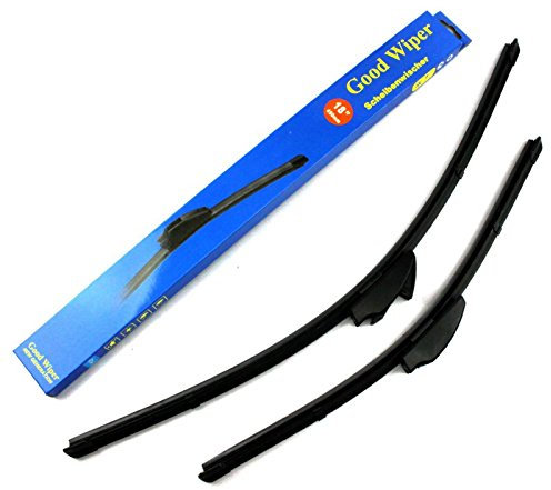45cm&45cm - AERO GOOD WIPER 2x Front Scheibenwischer Flachbalkenwischer mit Hakenbefestigung Ersatz Wischerblätter Set für Frontscheibe Scheibenwischerblätter - Hallenwerk