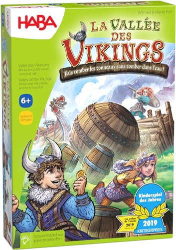 HABA - Das Wikinger-Tal - Gesellschaftsspiel für Kinder und Familie - Taktisches Geschicklichkeitsspiel und Strategiespiel - Jahrespreis - Großes Spielbrett - 6 Jahre + - 304698