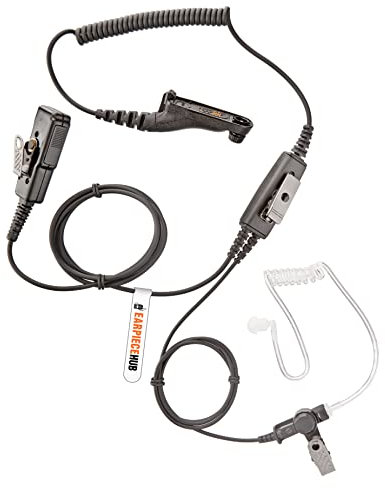 PROFESSIONAL PRO HD - Auricolare per radio Motorola Motorobbo DP3400, DP3401, DP3600, DP3601, DP4400, DP4600, DP4800