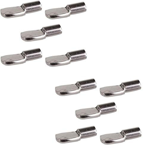 cyclingcolors 10x Bodenträger 3mm stahl Regal Halterung Träger Regalbodenträger Regalstifte möbel zubehör Schrank, Holz