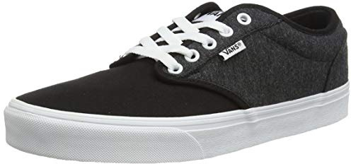 Vans Atwood Herren-Sneaker, Jersey Schwarz Weiß, 7.5 UK