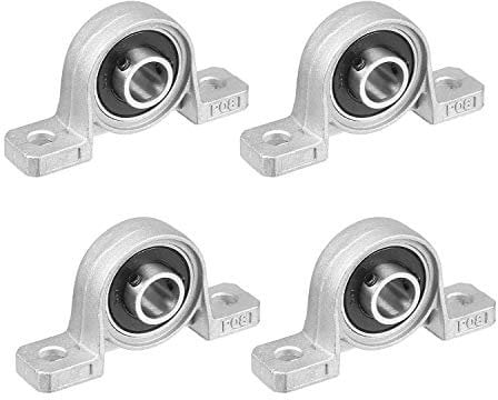 4 Stück Kugellager Lagerbock,8mm Stehlager,Flanschbohrung,Vertikale Stehlager Zinklegierung Flanschlager Kugellager Lagerbock Welle Gehäuselager für 3D Drucker,Lager Self Adjust Center Mounted Support