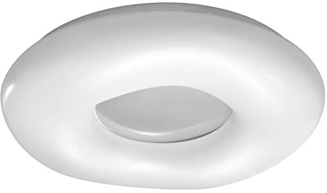 LEDVANCE Smarte LED Wand-und Deckenleuchte für Innen mit WiFi Technologie, Lichtfarbe änderbar (3000K-6500K), Grau, 500mm, Kompatibel mit Google und Alexa Voice Control, SMART+ WIFI ORBIS CROMO