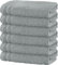 Erwin Müller Badetuch 6er-Pack Heidelberg 100% Baumwolle hellgrau Größe 100x150 cm - saugstark, gut trocknend, kompakt, leichte Qualität - ideal für Sport, Strand, Reisen
