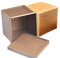 CANDeal Lot de 2 mini moules à pain Pullman en aluminium antiadhésif avec couvercle, boîte à pain carrée pour cuisson au four, 10 cm x 10 cm x 10 cm (Appartement)