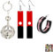 JinYu 14er Set Aufkleber & Anime Tokyo R. Serie Ohrringe Comic Ohrclip Schmuck Zubehör Geschenke für Männer & Frauen Harz Anhänger Ohrringe (Silber)