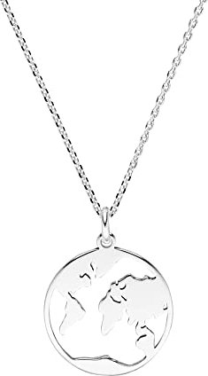 Halskette Weltkugel 925 Silber