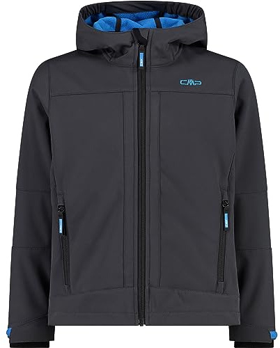 CMP - Kinderjacke mit fester Kapuze, Anthrazit-Fluss, 164