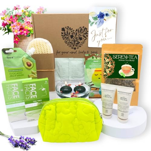CLASSIC Coffret Cadeau SPA, Coffret Anniversaire, Panier de Soins pour Elle, Coffret Cadeau pour Femme, Coffret Cadeau de Bain, Cadeau fête des mères