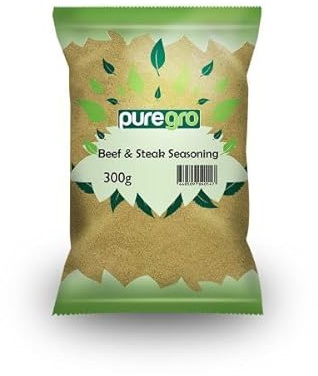 Puregro Beef & Steak Seasoning 300g | Premium Quality | Meat Lover Seasoning | PACK OF 1 | Best Spice For Beef.