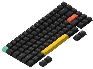 nuphy Keycaps para Teclado mecánico Halo75, Cherry Profile Shine-Through PC, ABS, MX Style, Keycaps Set ANSI