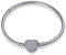 LNQOBU Damen Armband Silber 925 Schlangen Schmetterling Armband mit Funkelnden Herz Verschluss Charms (Mit Einem Spacer Perlen)