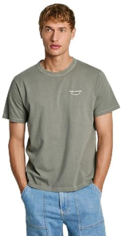 Pepe Jeans Aris Camiseta, Verde (Safari Green), XL para Hombre