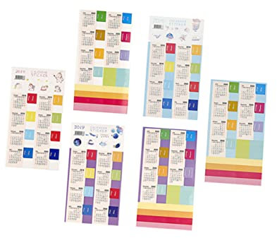 Operitacx 18 Stück 2021 2021 Tischkalender-Aufkleber Kalenderregisterkarten Notebook-Kalender kalender sticker aufkleber kalender Etiketten Schreibtischkalender Index-Aufkleber Index-Tabs