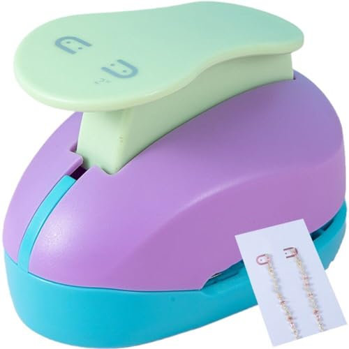 Generic Earring Card Punch Tool Easy-to-use Earring Hole Punch for Various Earring Styles Clean Punching with Debris Collection for Diy Flower Paper