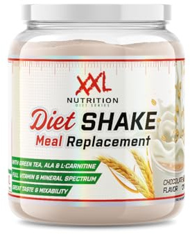 XXL Nutrition - Diet Shake - Abnehm, Trinkmahlzeit, Protein Shake - Abnehmen, Mahlzeitersatz - Schokolade Haselnuss - 1200 Gramm
