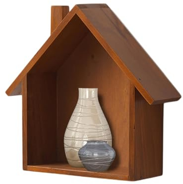 Hausförmige Box – Wandmontierte Haus-förmige Ausstellungsregale, niedliches kleines Kinderzimmer, dekoratives , Dekoration, Bauernhaus-Schild mit einzigartigem Design