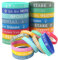 24PCS German Life Inspiration Zitate Armband, Inspirierenden Sprüchen Silikon Armbänder,Silikon Armbänder Farbige Inspirierende Elastische Armbänder Verschiedene Unisex Handgelenk Bänder für Erwachsen