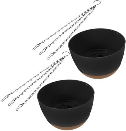 OFFSCH 2pièces Pots Suspendus pour Plantes Jardinières Accrochées pour Intérieur Et Extérieur Panier Fil Métallique pour Fleurs Et Plantes Grimpantes Style Minimaliste