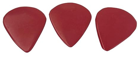 ifundom Glitzer Steine Rot Gitarrenplektrum aus Naturstein 3 Stück-pack Leicht und Dünn mit Feinen Mustern für Konzertgitarre