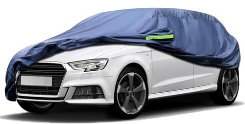 Svnqney Autoabdeckplane 10 Schichten Vollgarage Autoabdeckung Vollgarage Staubdicht Wasserdicht Autohülle Autoplane Car Cover für Audi Q3 2011-2024