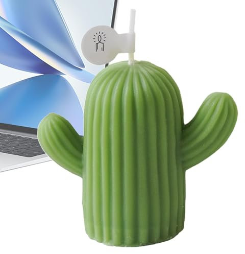 Cactus Aromatherapy Candles | Romantic Candle Cactus Decorative Candles | Soy Wax Candles for Home Scented, Scented Candles for Women