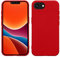 kwmobile Hülle kompatibel mit Apple iPhone 16e Hülle - gummierte TPU Silikon Handyhülle - Schutzhülle für kabelloses Laden - Case in Klassisch Rot