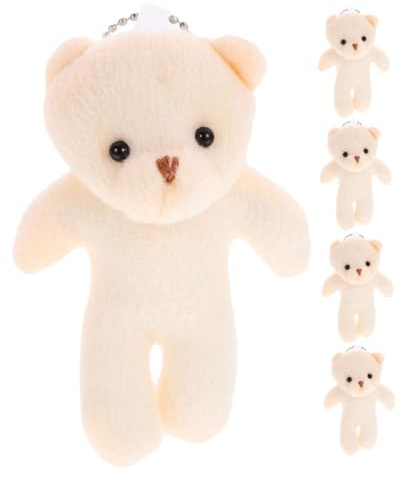 Toyvian 5stücke Plüsch Bärchen Schlüsselanhänger Weiche -Dekoration Für Taschen Und Kuscheltier Für Projekte Und Hausdeko