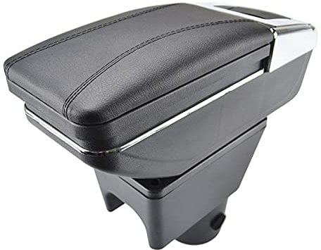MEXWLOP Armrest Arm Rest Rotatable Storage Box Decoration Car Styling, for Renault, for Dacia, Duster I 2010-2015 Car Armrest Box(Black thread)