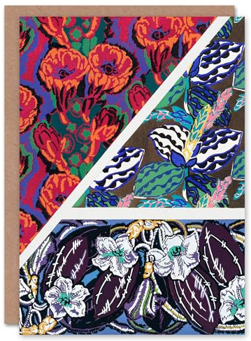 Artery8 Edouard Benedictus Art Card Vintage Geometric Floral Motifs