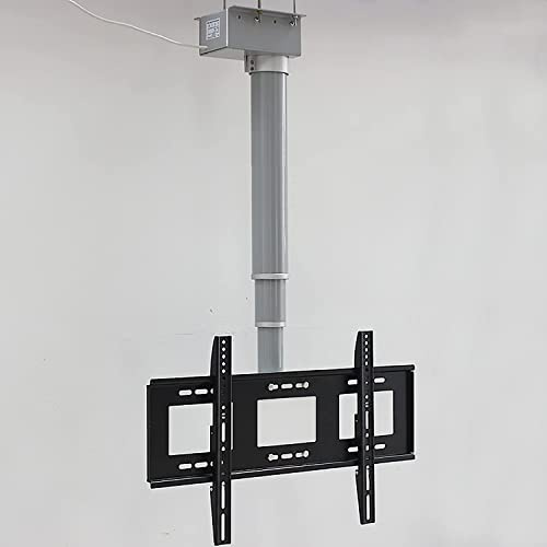 TV-Wandhalterung Motorisierte TV-Halterung, TV-Hebemechanismus mit Fernbedienung, höhenverstellbar, für Großbildfernseher mit 26 bis 70 Zoll, Zwei Installationsmethoden TV-Ständer