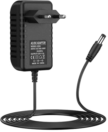 Meliya Adaptador Alimentador 12V 1A,Universal Adaptador Corriente para Cámara CCTV, Tira LED, Caja de TV, Router, Altavoz, Equipos Electrónicos