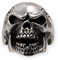 Fly Style 1 Stück Ringe aus Edelstahl - Totenkopf, Alien, Drache, Eisernes Kreuz, Ring Grösse:18.1 mm, Modelle:Zorniger Skull mit Zahnlücke