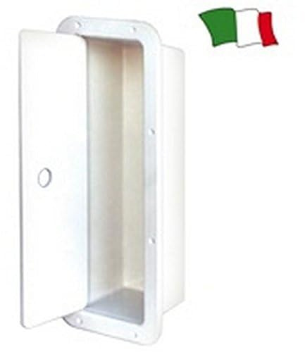 NICCHIA Porta ESTINTORE 1 kg A Parete con SPORTELLO DOTAZIONI di Sicurezza