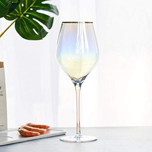 SAGIUSDM Dream Gradient Rainbow Calice Bicchiere da Champagne Bicchiere da Champagne, Grande Coppa Borgogna