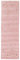 carpetfine Wollteppich Gabbeh Uni Läufer Rosa 80x350 cm | Moderner Teppich für Wohn- und Schlafzimmer