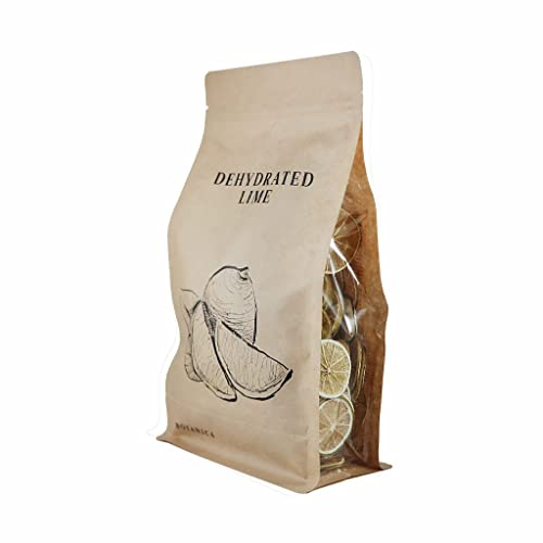 Getrocknete Fruechte, Getrocknete Limette fuer Gin Cocktail, Getränke Dekoration aus 100% natuerlichen Zutaten, ohne Zucker Zusatz, Geschenk Gin Kit Scheiben 200 g