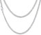 Bandmax Herren Damen Panzerkette Halskette 925 Silber Kette 61cm Panzerkette 3mm Biker Rapper Kette Schmuck Accessoire