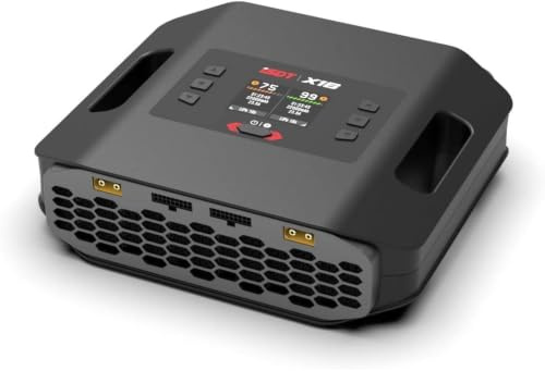ISDT X16 Lipo Ladegerät,AC 1100W x 2/20A x 2 Zweikanal-Ladegerät,Lipo Schnelles Ladegerät mit Batterielade- und Entladebalancefunktion,RC Ladegerät für 2-16S Life,LiPo,LiHv,ULiHv,PB Batteries