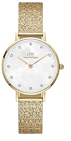 Daniel Wellington Petite Uhr 28mm Double Plated Stainless Steel (316L) and Crystals Gold