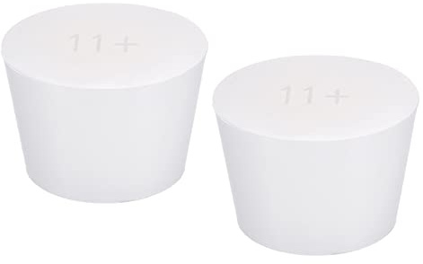 YOKIVE Silikone Gummi Stopfen Konisch Stopfen 44-55mm Weiß 2Stk | Hochtemperatur Widerstand Schützen Loch für Lab Industrie