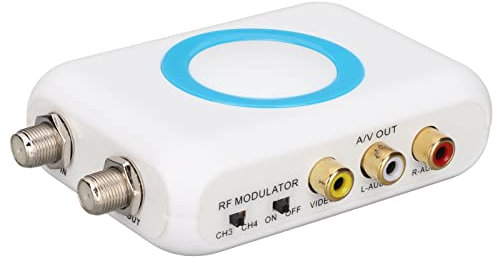 HDM66 HD Modulator, HDMI RF Modulator Unterstützung PAL NTSC Format Ausgang RCA auf RF Modulator, 1080P PLL Steuerung der VHF Betriebsfrequenz, für Home HD Multimedia TV