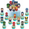 13 Pieces Superhero Cake Decoration, Muffin Decoration, Birthday Cupcake Toppers Set, Cupcake Toppers Decoration, Superhero Figures, Cake Decoration, Birthday Decoration for Girls, Boys, Children