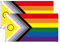 2 piezas Bandera Del Orgullo Gay Bandera LGBT Grande 90 x 150 cm,Bandera del Arco Iris Arcoiris LGBT Flag con 2 Ojales metálicos para Asta de Bandera Festivales Procesión Jardín Exterior