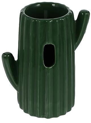 Angoily Hamster Waterer Holder Hamster Water Bottle Stand Cactus Bottle Cage Ceramics Small Animals Pet Supplies Cacti-shape Bottle Rack Pet Waterer Holder