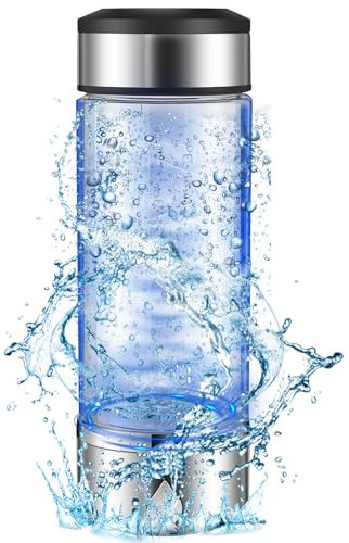 Hydrogen Water Bottle 360ml Large Capacity Hydrogen Generator Water Bottle Rechargeable Generator Ionizer Maker Hydrogen Rich Water Generator 3 Minutes Efficient Hydrogen Water Ionizer Machine