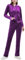 Woolicity Tuta Sportiva Donna in Velluto Completi Felpa con Cappuccio Pantaloni Jogging Invernale Passeggiata Casual Pigiama Ginnastica Viola L