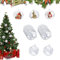 CLHXWU 20 Stück 4cm Befüllbare Weihnachtskugeln,Acrylkugeln Transparent,Plastikkugeln Mit Öse Zum Aufhängen,Teilbar,Wiederverwendbar